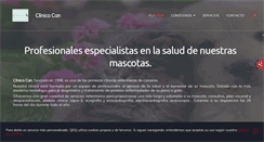Desktop Screenshot of clinica-veterinarios-laspalmas.es